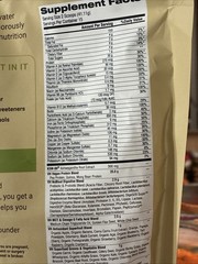 Vita Hustle ONE Superfood Protein Vanilla Shake Mix Powder Vegan 1.35 Lbs 10/27