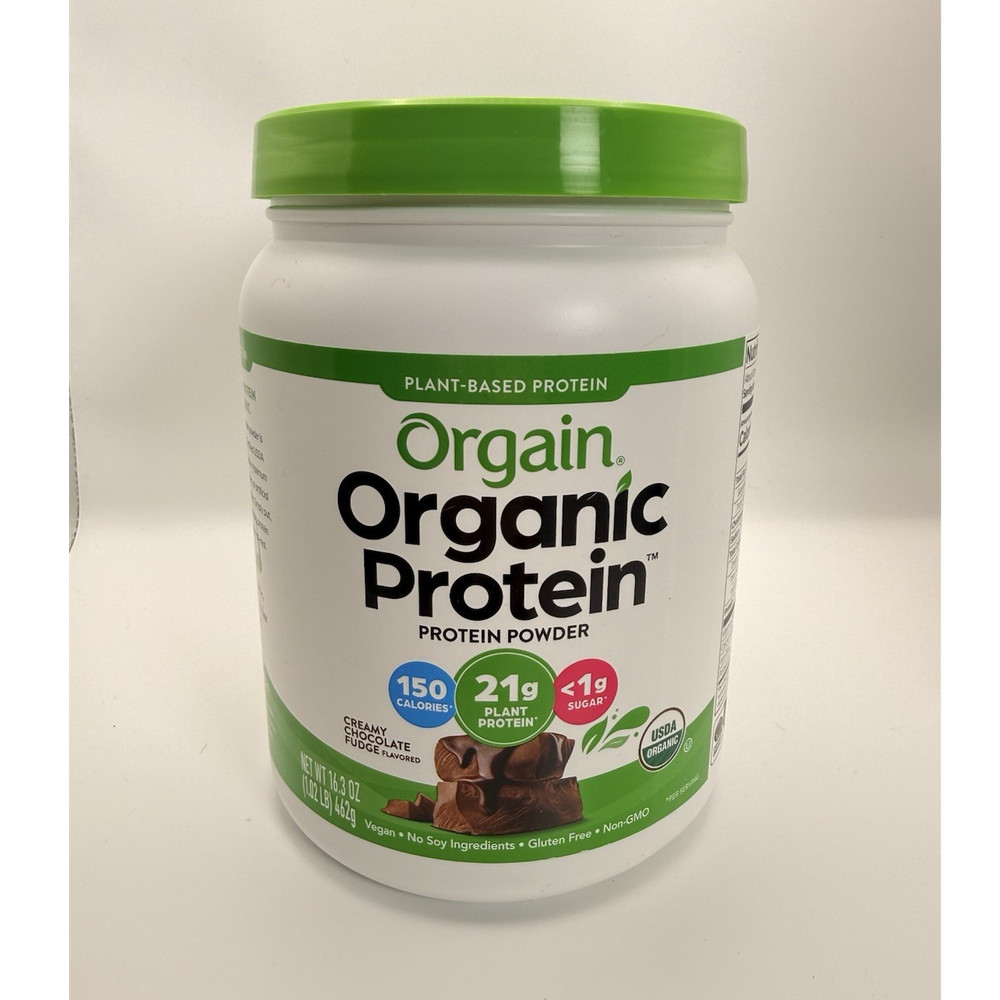 Orgain Creamy Chocolate Fudge Plant-Based Protein Powder 16.3oz