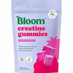 NEW Bloom Creatine Monohydrate Gummies, 5g Per Serving, Sugar Free Creatine US