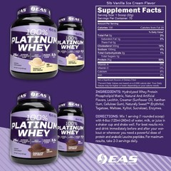 EAS 100% Platinum Whey Protein | 3 Ultra-Platinum Whey Proteins | Increase Size