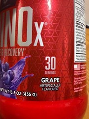 BSN Amino-X Endurance Recovery Agent Grape 15 oz 435 g GMP Exp 2027/10/01