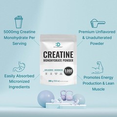 Creatine Monohydrate Powder – for Men and Women – 5G Creapure Creatine, Support