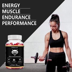 Nitric Oxide Booster Supplement-with Maca root 100mg,Ashwagandha 100mg-60gummies
