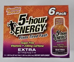 Lot of 4 (6-Packs) 5-Hour Energy EXTRA STRENGTH 24 Shots 2 FLAVORS