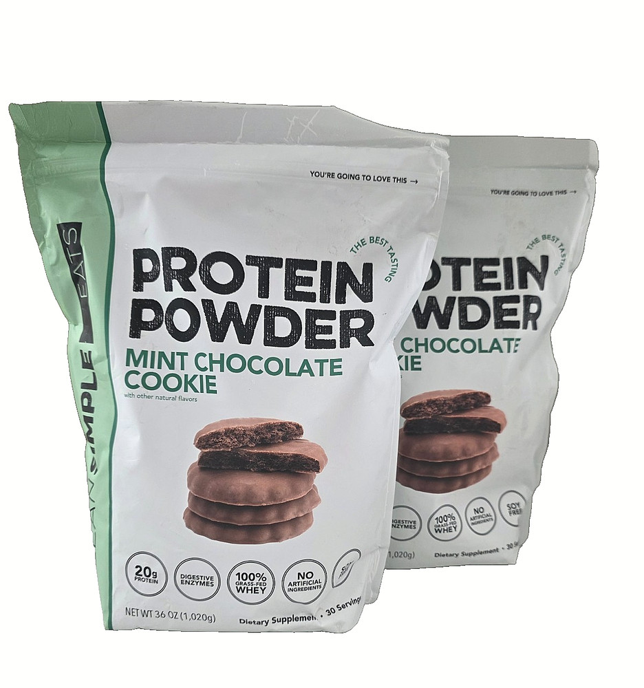 Clean Simple Eats Mint Chocolate Whey Protein – 20 Grams Protein 30 Servings