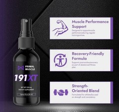 Primal Muscle 191XT Recovery Spray | 191XT Primal Muscle Spray, Plant-Based