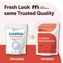 Creatine Monohydrate 500 Grams (1.1 Lb), 5000mg Per Serving, Micronized Creat…