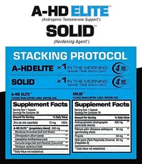 BPI Sports A-HD Elite/Solid Test Booster, Unflavored, 60 Ct