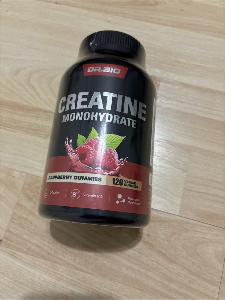 DR.BIO Creatine Monohydrate Raspberry 120 Count Of Vegan Gummies