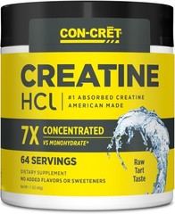 CON-CRET Creatine HCl Powder | Muscle, Cognitive, 64 Servings (Pack of 1)