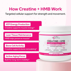 Creatine HMB Powder, 5g Creatine Monohydrate With 3g HMB, Creatvitalis And myHMB