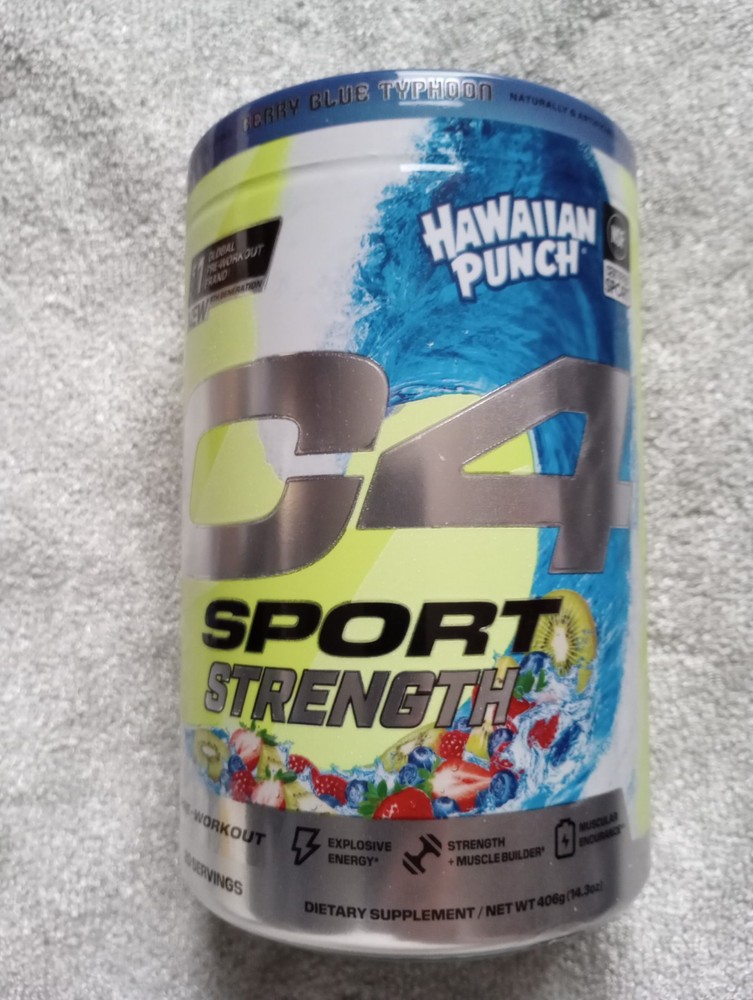 Cellucor C4 Sport Strength Pre Workout Powder – Hawaiian Punch Blue, Exp 5/26