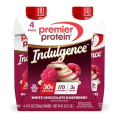 Premier Protein Indulgence Protein Shake, White Chocolate Raspberry, 12 Ct