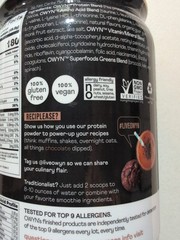 Owyn 30g Plant Protein Zero Sugar Elite PRO 1.32Lb Chocolate 8/27 Factory Sealed
