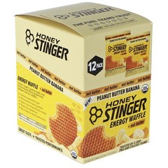Organic Peanut Butter Banana Stinger Waffle Energy Bars – 12 Pack for Active