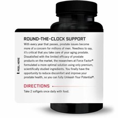 Force Factor Prostate – Prostate Support w/ Beta-Sitosterol & Saw Palmetto