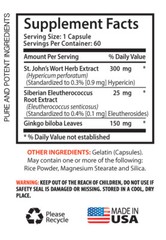 Mood Enhancement – ST. JOHN’S WORT EXTRACT – Pure Ingredients – 2 Bot 120 Ct