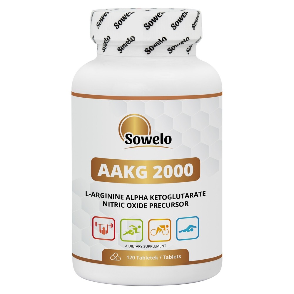 AAKG 1000mg Tablets – L-Arginine Alpha-KG, Muscle Pump & Performance – Sowelo
