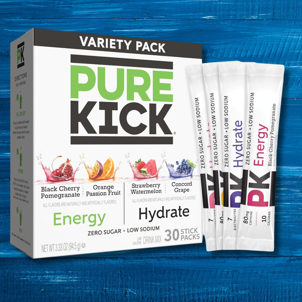 Energy & Hydration Variety Pack Singles-To-Go Drink Mix 30-Count.