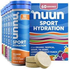 Nuun Sport Electrolyte Tablets Magnesium Calcium Potassium Gluten Mixed Flavors