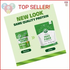 Manitoba Harvest Hemp Yeah Organic Max Fiber Protein Powder, Unsweetened, 32oz,