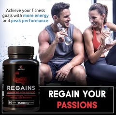 Regains HGH Supplement – Natural GH Booster for Men & Women | Energy & Recovery