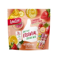 Anytime Essential Variety Pack – Powder Drink Mix Packets with Lemonade