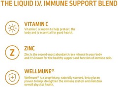 2/27 Liquid IV Immune Hydration Drink Mix 10 Count, 0.56 OZ