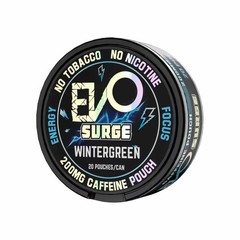 EVO Surge 200mg Caffeine Pouches – 5 Pack (20 Count/Can) – WINTERGREEN