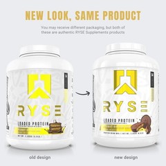 RYSE Loaded Protein Powder – Peanut Butter Cup – 54 Servings 4.6 Lb Pack of 2