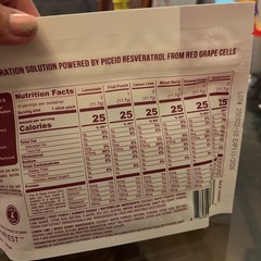 Vinia Blood Flow Hydration Electrolyte Drink Mix Variety Pack Red Grape 10 Stick