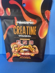 PowerPix Creatine Vitamin B12 Infused Toothpicks Pack of 4 flavors EXP 12/2026