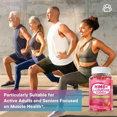 HMB and LLeucine Gummies, 4500mg HMB and Leucine Supplements for Men & Women,…