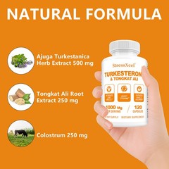 1000mg Supplement 500mg Ajuga Turkestanica Per Serving Increase Stamina Capsules