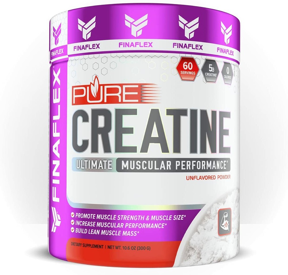 Finaflex Pure Micronized Creatine Monohydrate Unflavored 300 Gram 60 Serving New