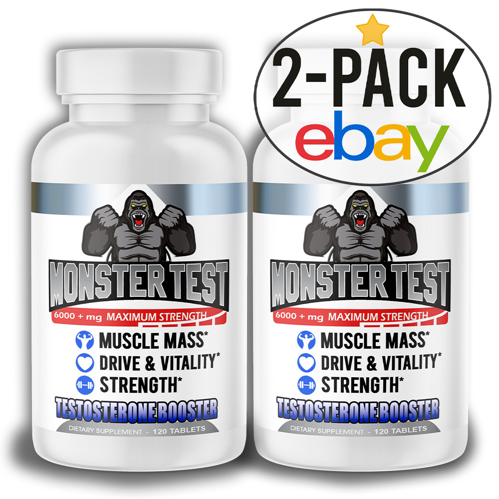 Testosteron Booster Monster Test for Men Testosterona 6,000+ MG Tablets 240ct