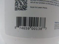 Transparent Labs Grass-Fed Whey Protein Isolate 2.31lb Milk Chocolate EXP 01/28