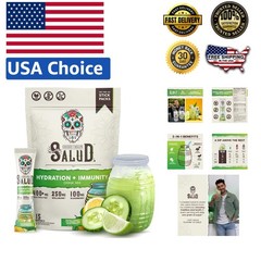 Salud Cucumber Lime Hydration & Immunity Packets – 15 Servings of Pure Wellness