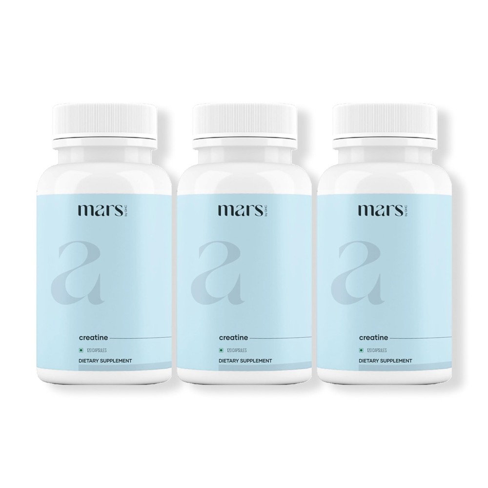 Mars Micronized Creatine Monohydrate Caps Powered with Shilajit | 100% Pure a…