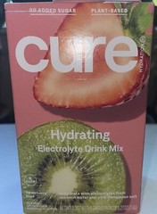 Cure Hydration Mix Strawberry Kiwi 8 Pack ￼ hydrating Drink Mix Exp:04-2025