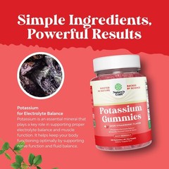 High Potency Potassium Gummies for Adults ~ Powerful Potassium Supplement Gummy