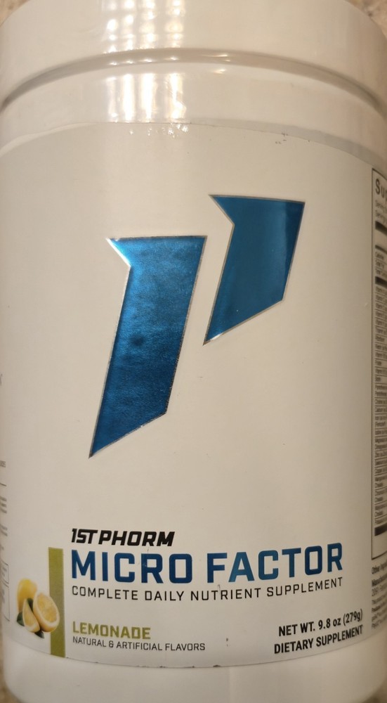 1ST Phorm MICRO FACTOR Daily Nutrition 10 oz ( 30 Serv ) Lemonade BEST BY 11/26