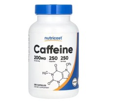 Nutricost, Caffeine , 200 mg , 250 Capsules – Energy Boost and Focus