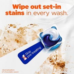 Tide Oxi Boost Power PODS Laundry Detergent Pacs, 57 Count, Set-In Stain Removal