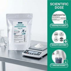 Creatine Monohydrate 100% Pure Powder 1000g (2.2 lb) Micronized 5g 200 Servings