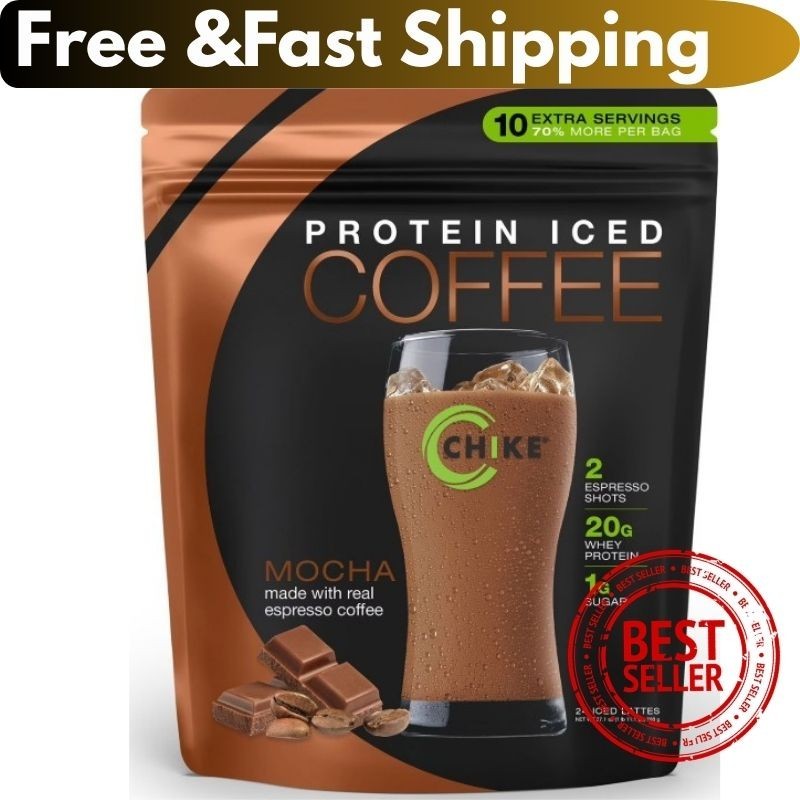 Chike Iced Coffee 20g Whey Protein Powder, Mocha 27.1 oz. Best Price