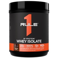 Rule 1 Proteins R1 Protein Whey Isolate, Chocolate Fudge, 1 Pound (Pack of 1)