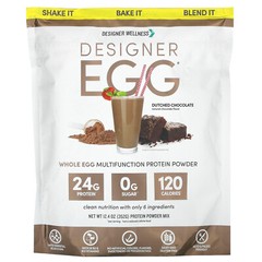 Designer Egg, Whole Egg Multifunction Protein Powder, Dutch Chocolate, 12.4 oz