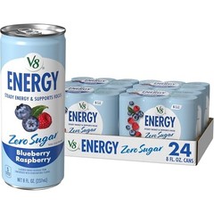 Energy 8 fl. oz. Can (24 Pack of 24 (8 Fl Oz) Zero Sugar Blueberry Raspberry