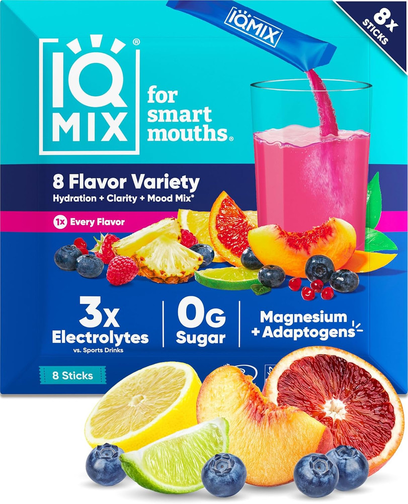 IQMIX Hydration Electrolyte Powder – 4-In-1 Formula for Hydration, Mental Clarit
